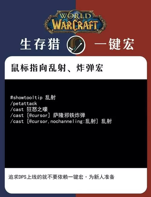 80级WLK猎人无脑一键宏