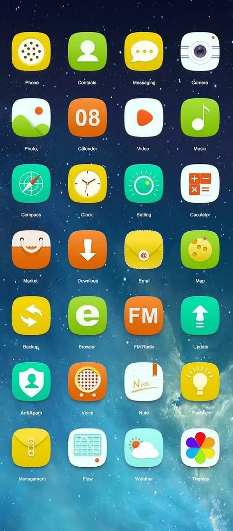 手机桌面上出现一个透明软件
