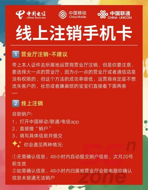 电信卡办了多久能注销