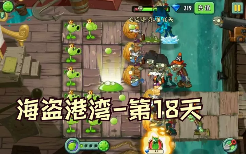 植物大战僵尸2海盗港湾18天困难攻略