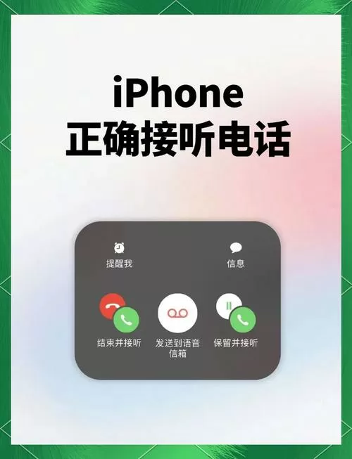 苹果手机来电按键接听