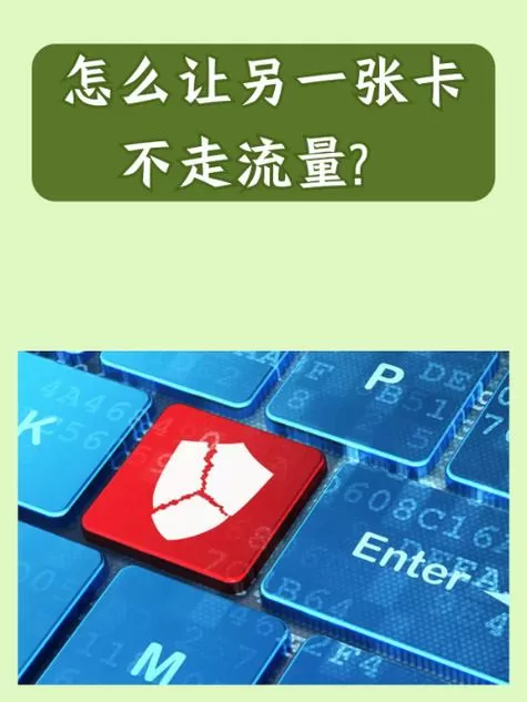 怎么设置某一张卡不使用流量