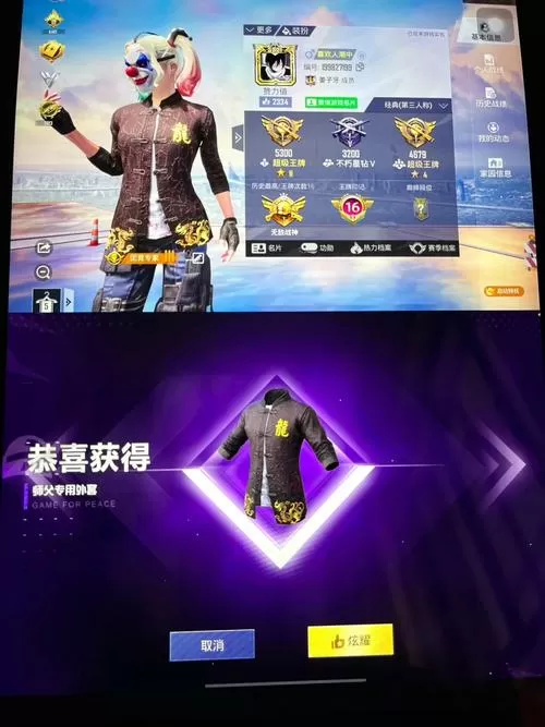 和平精英免费领取永久套装龙年