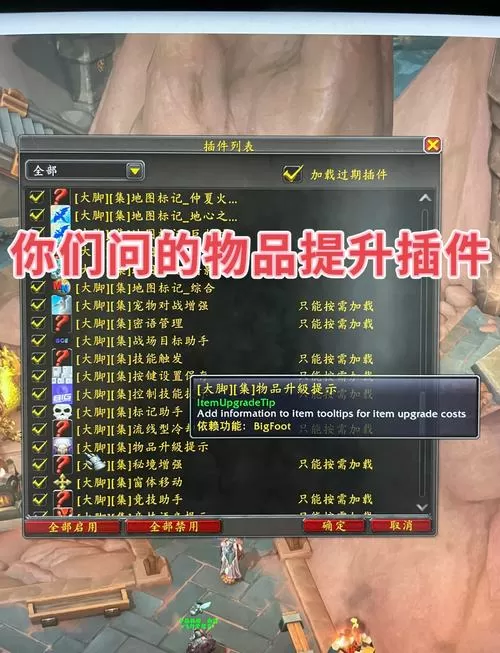 wow大脚插件进入游戏不显示
