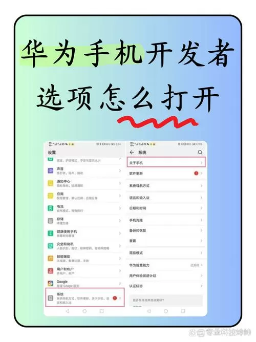 华为手机开发者选项怎么打开