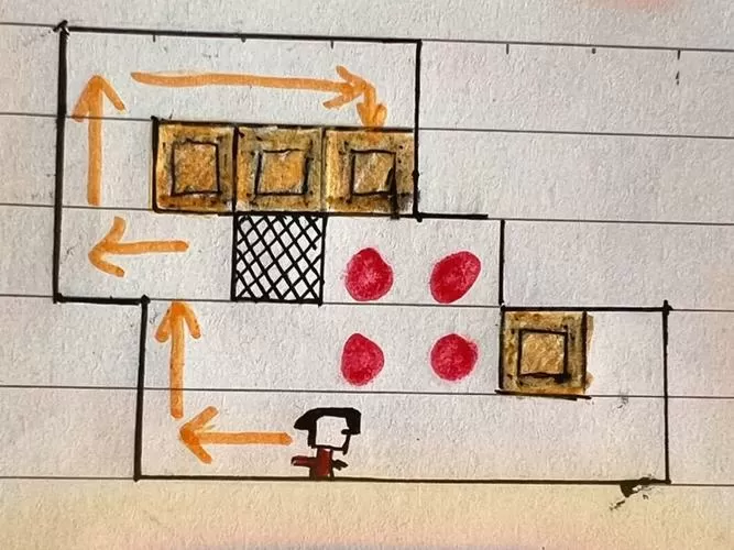 相机推箱子第三关图解