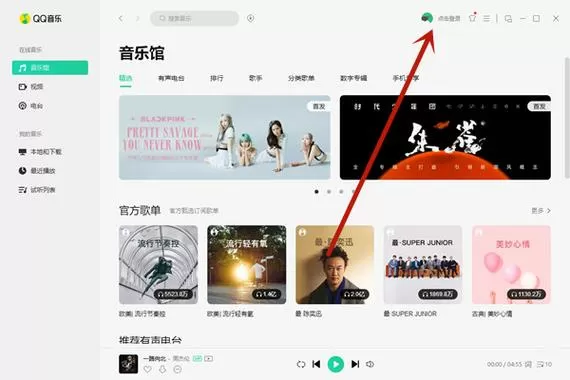 平板qq音乐怎么扫码登录