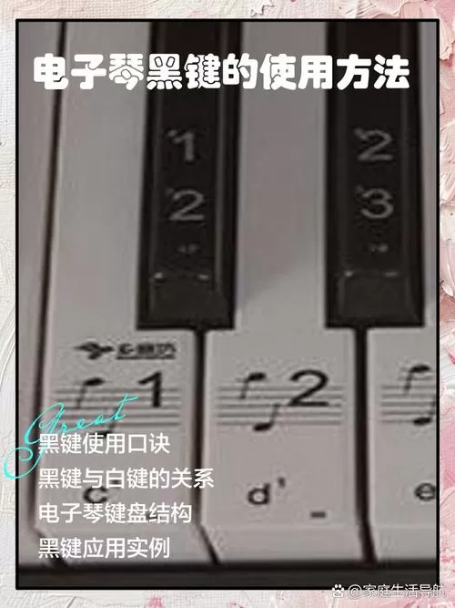 电子琴上的黑键要怎么用