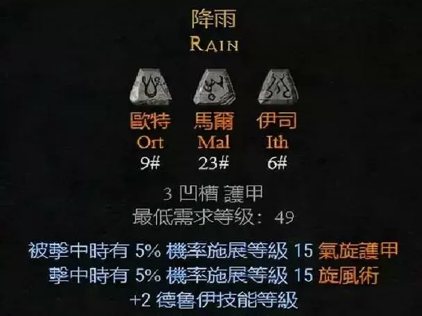 暗黑破坏神四孔盔甲符文之语
