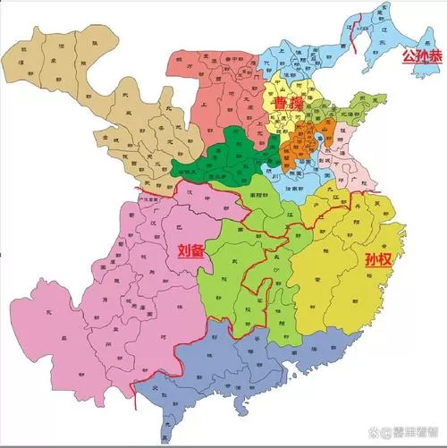 三国各郡地图