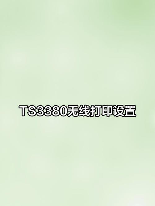 ts3380怎么连接无线网打印图标