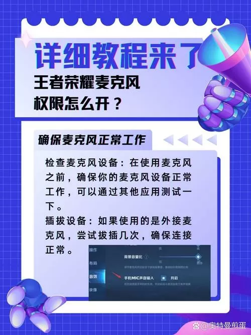 王者荣耀打不开麦克风权限