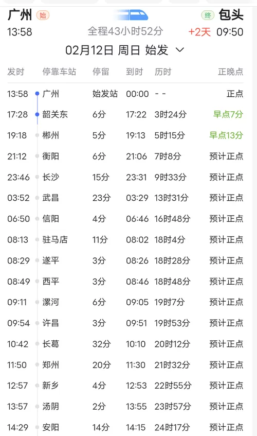 k600次列车时刻表途径站
