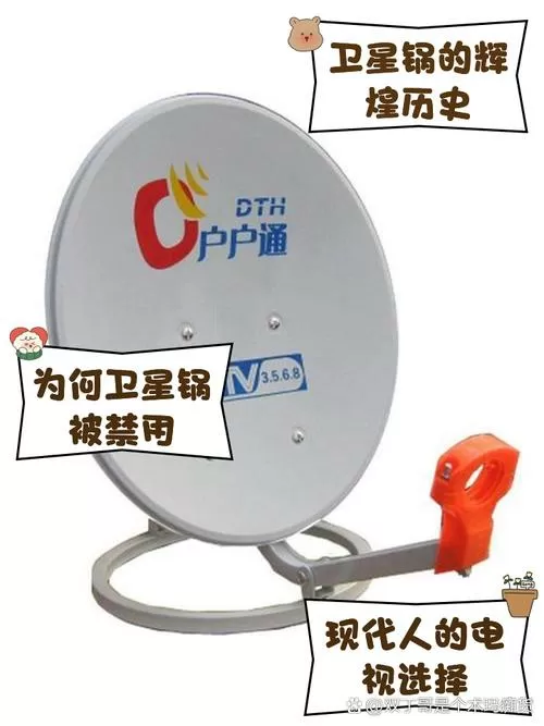 电视机和卫星锅机顶盒连接