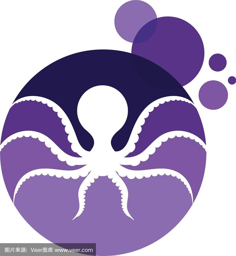 蓝色章鱼logo的软件