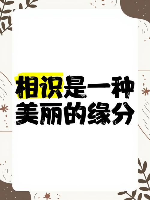 相识是缘分
