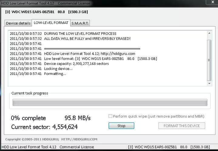 HDD Low Level Format Tool