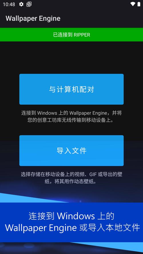壁纸引擎导入文件