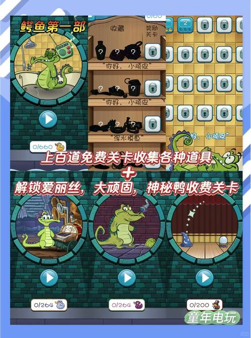 鳄鱼小顽皮爱洗澡7723游戏盒