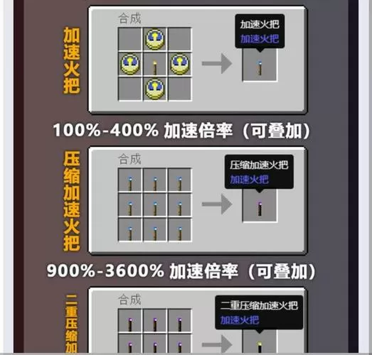 mc加速火把怎么合成