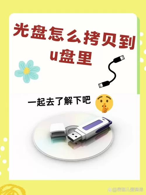 光盘视频如何拷到u盘