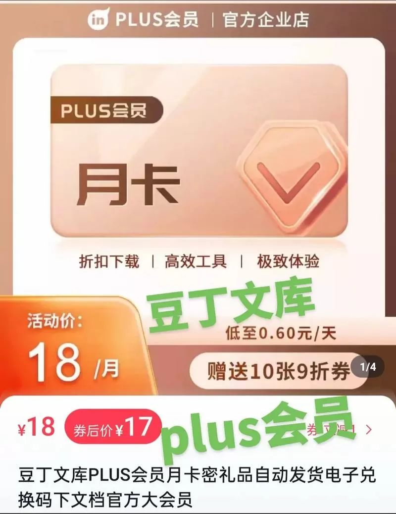 豆丁会员有什么用