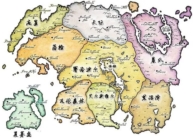 上古卷轴世界地图