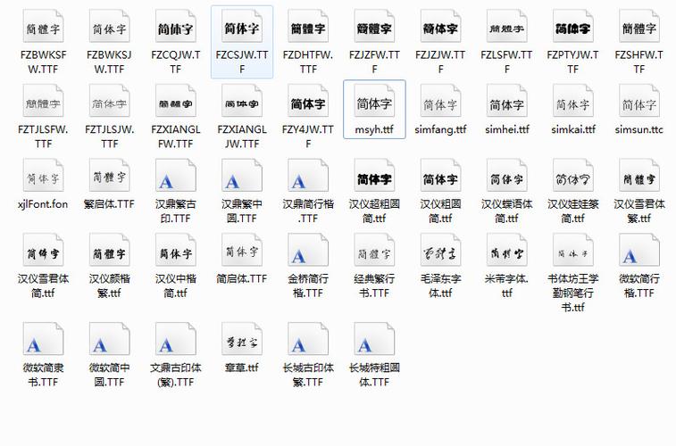 word字体库打包