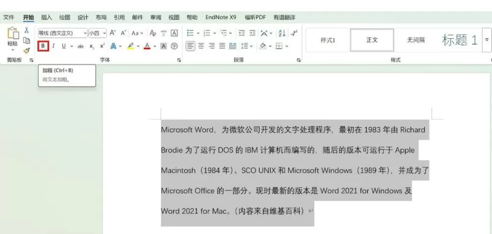 我的文档字体怎么加粗图标