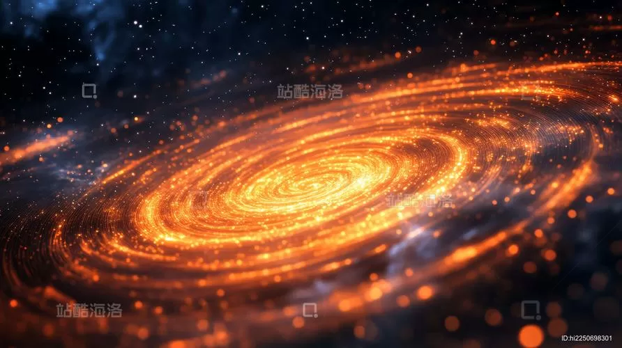 橙色星空