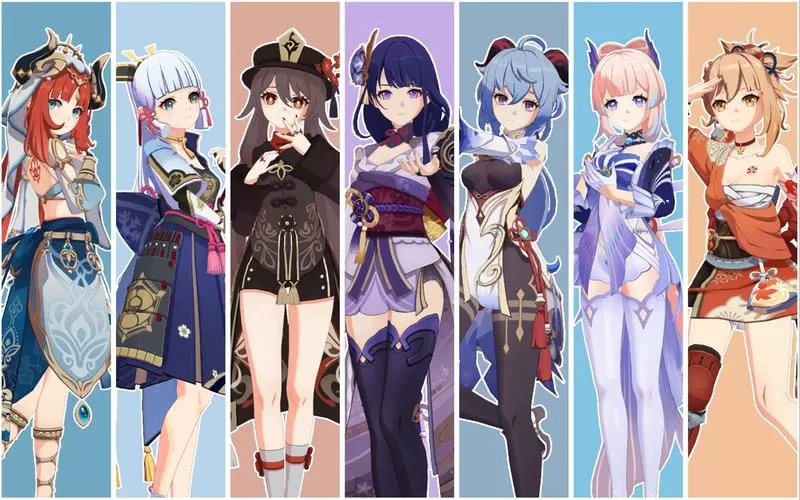 原神全部女角色合照
