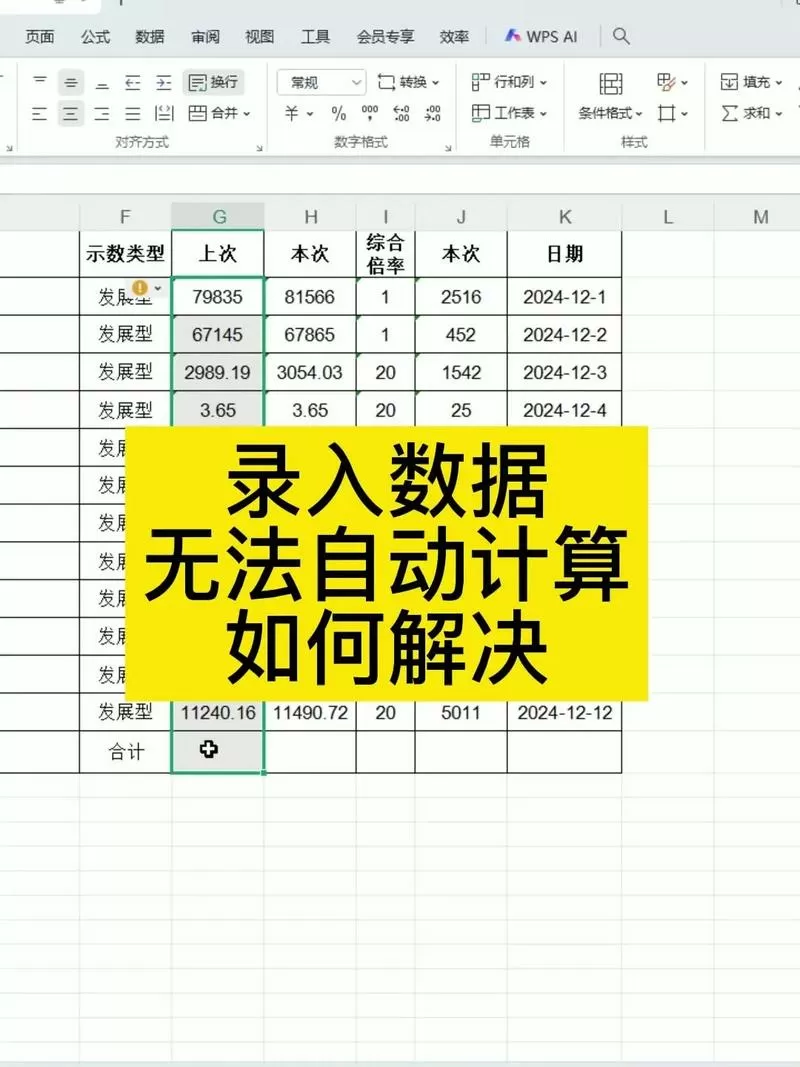 excel表格不能用公式怎么回事