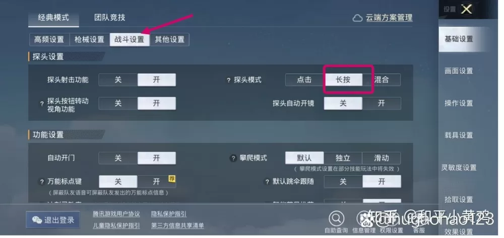 和平精英探头开启了怎么没有