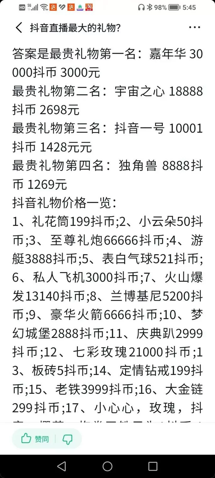 抖音超级火箭多少钱
