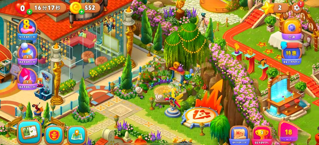 梦幻花园破解版无限星最新版Gardenscapes