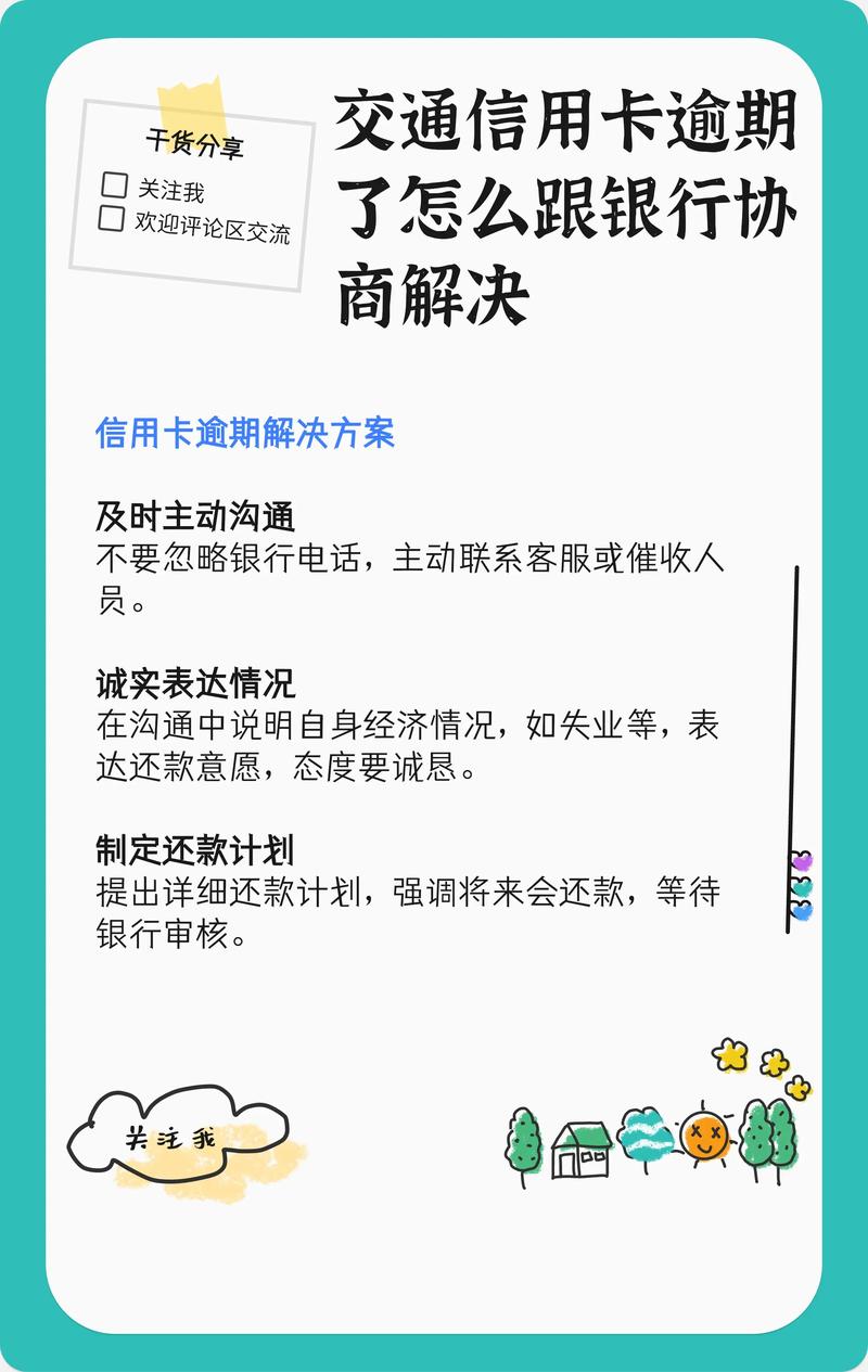 交通信用卡逾期怎么协商