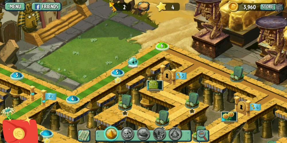 植物大战僵尸2迷宫地图内购破解永不升级版