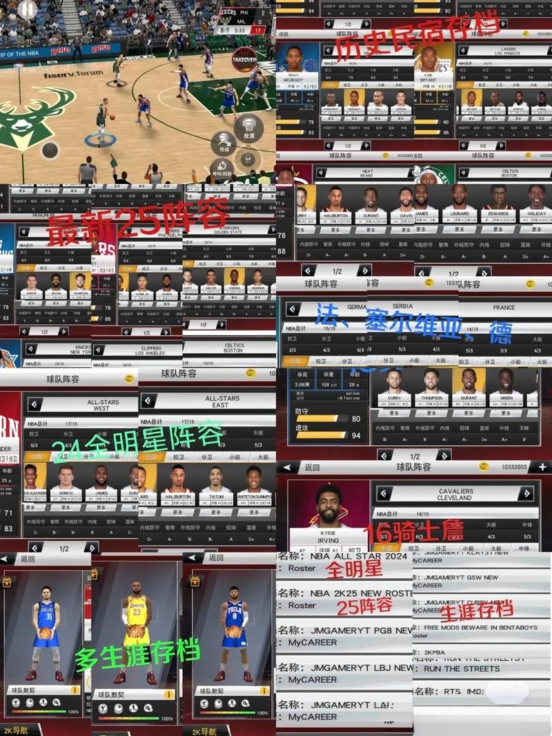 NBA2k20最新25阵容纯净版