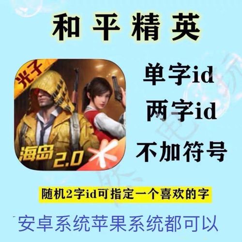 和平精英单字id生成器2024免费版最新版