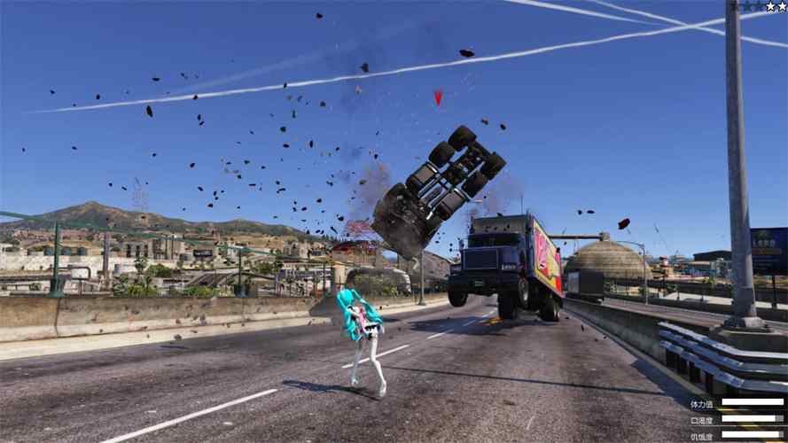 圣安地列斯仿GTA5美化作弊器版MOD蓝色版无广告免费截图