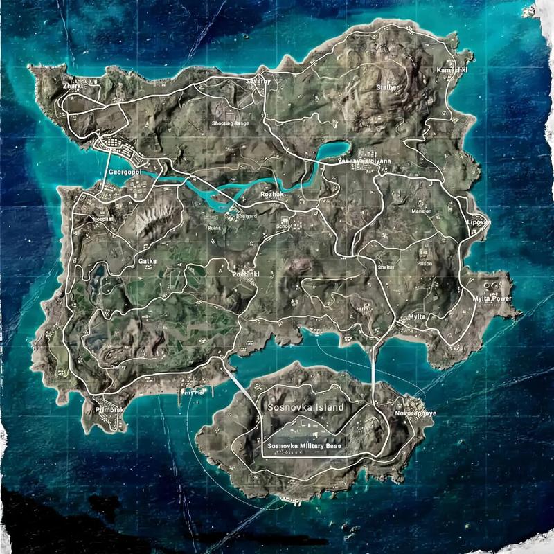 pubg全部地图