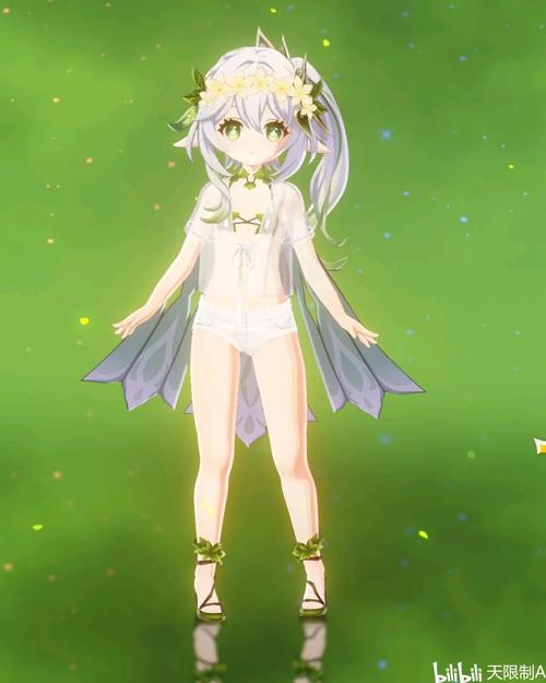 原神女角色去掉所有服装没有小爱心
