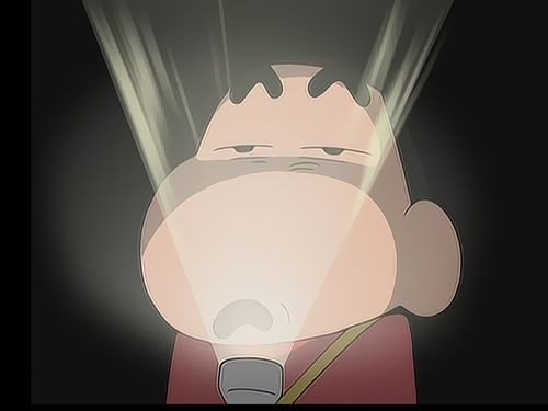 蜡笔小新手电筒照自己头像