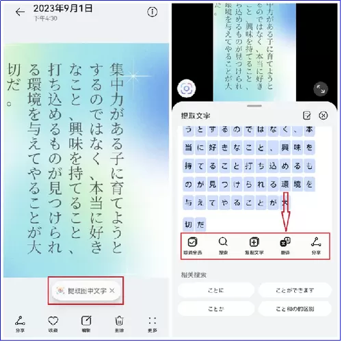 日文图片扫描识别截图