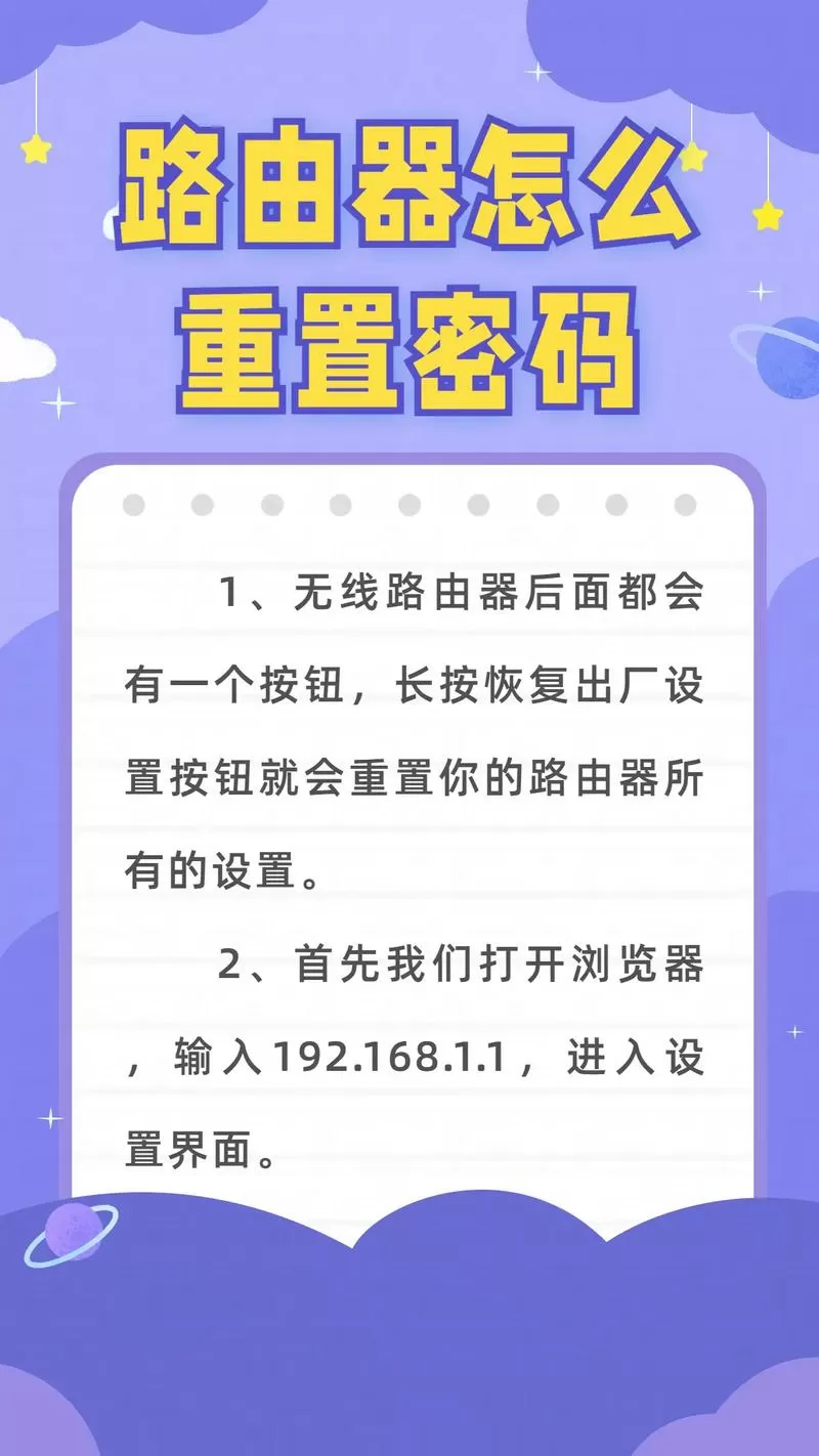 忘记路由器密码如何重置