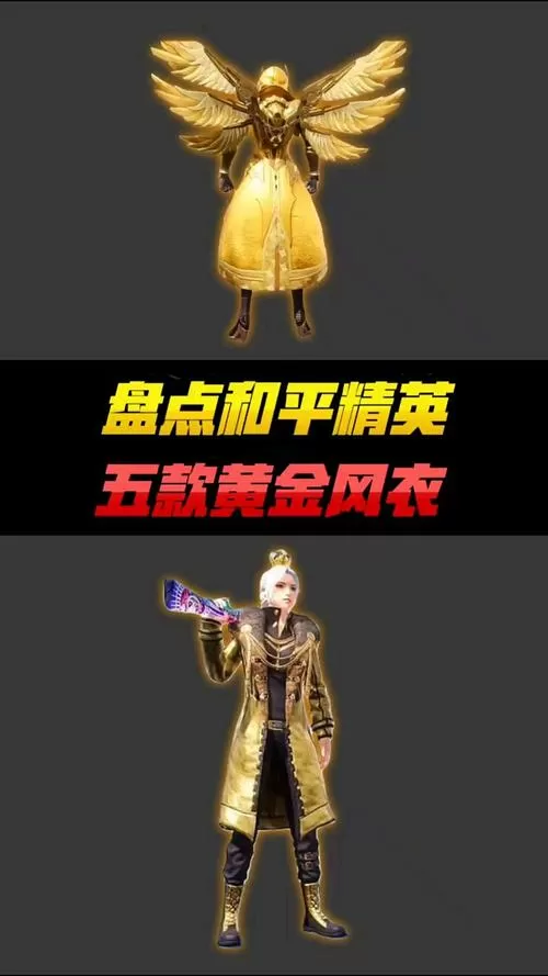 和平精英美化包,黄金风衣图标