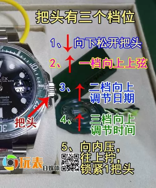 如何调手表快慢图解