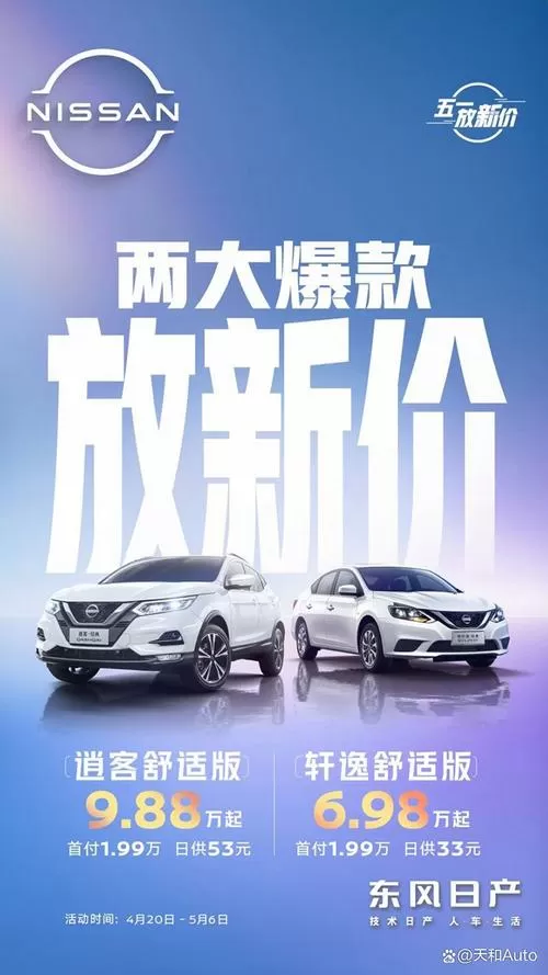 东风日产价格表