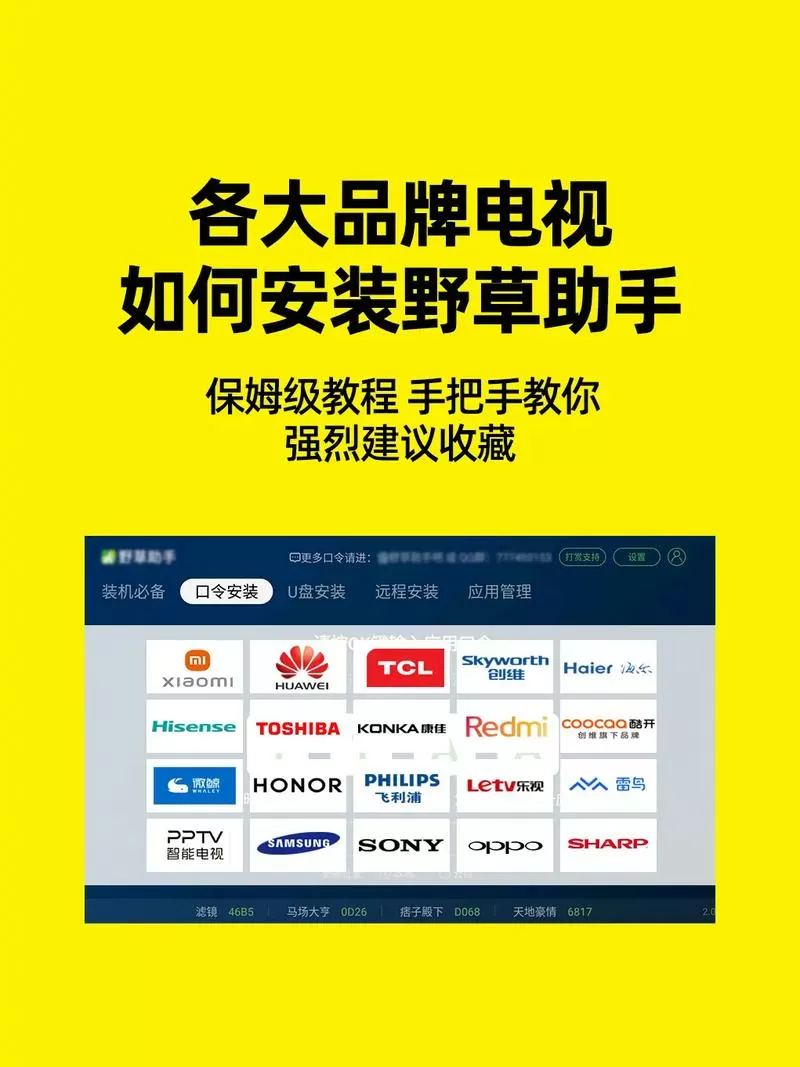 野草电视安装步骤图