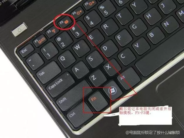 电脑上哪个键会锁定鼠标